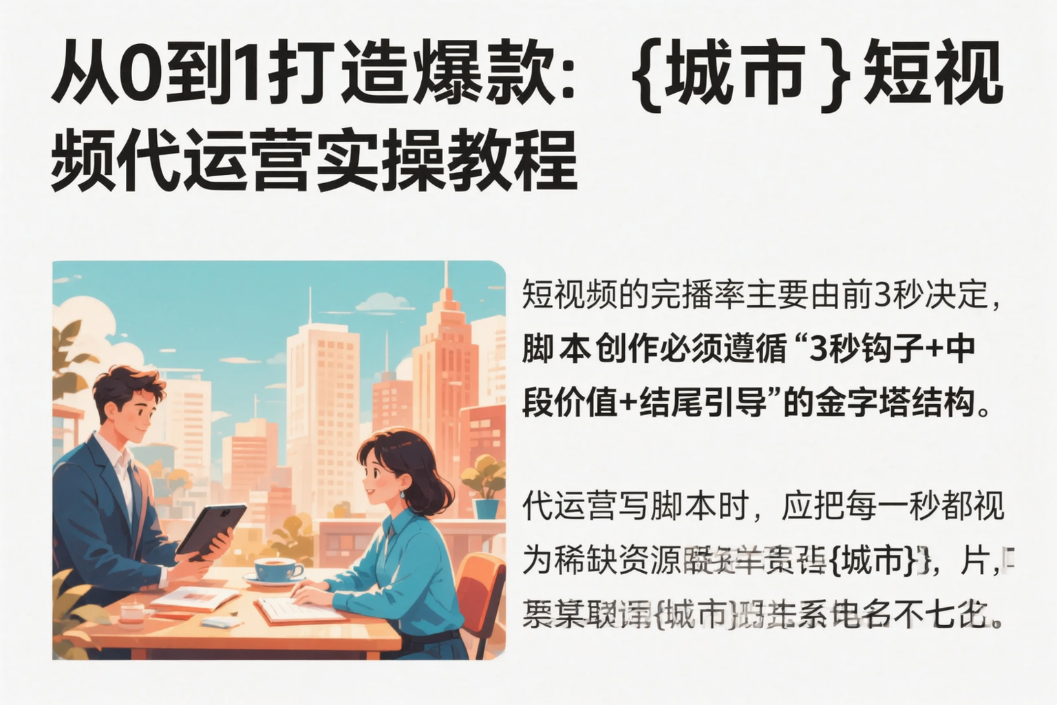 从0到1打造爆款:连云港短视频代运营实操教程