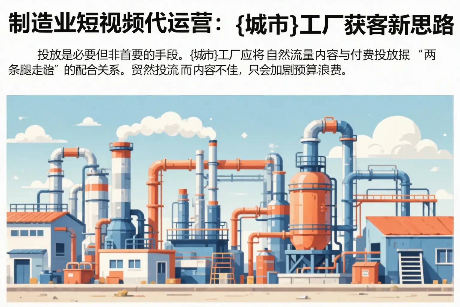制造业短视频代运营：连云港工厂获客新思路