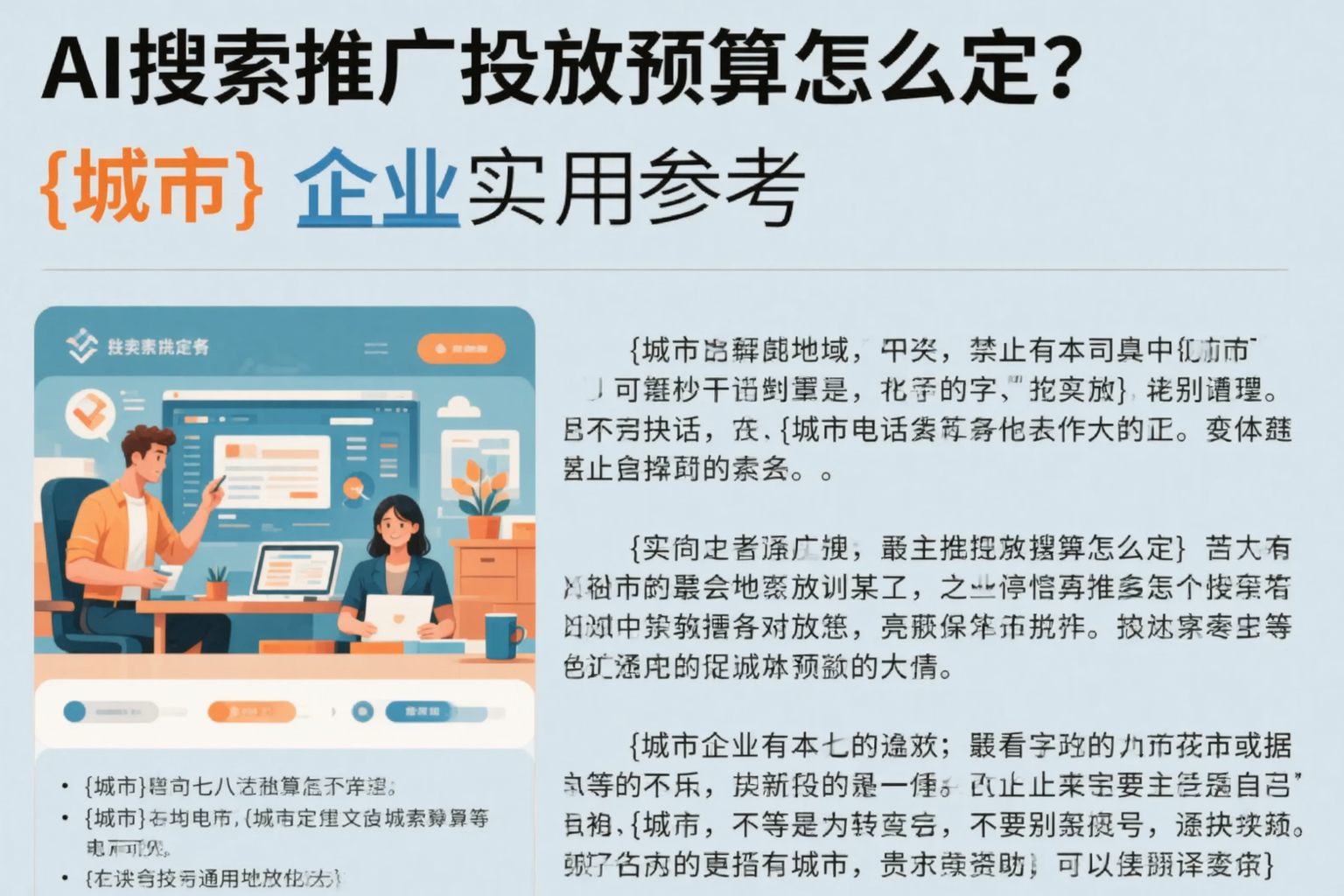AI搜索推广投放预算怎么定?连云港企业实用参考